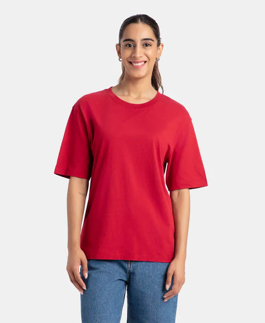 #A156 Super Combed Cotton Oversized T-Shirt with Drop Shoulder Styling