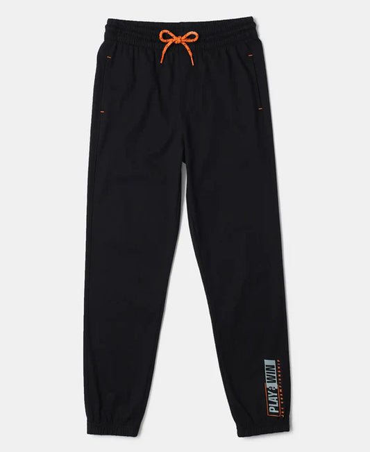 #AB10Boy's Super Combed Cotton Rich Graphic Printed Joggers with Elasticated Hem