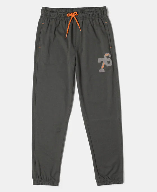 #AB10Boy's Super Combed Cotton Rich Graphic Printed Joggers with Elasticated Hem