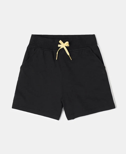 #AG63 Girl's Super Combed Cotton Solid Shorts with Side Taping