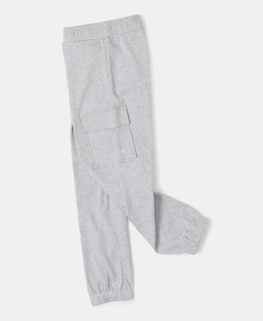 #AG67 Girl's Super Combed Cotton Cargo Pants with Elasticated Hem