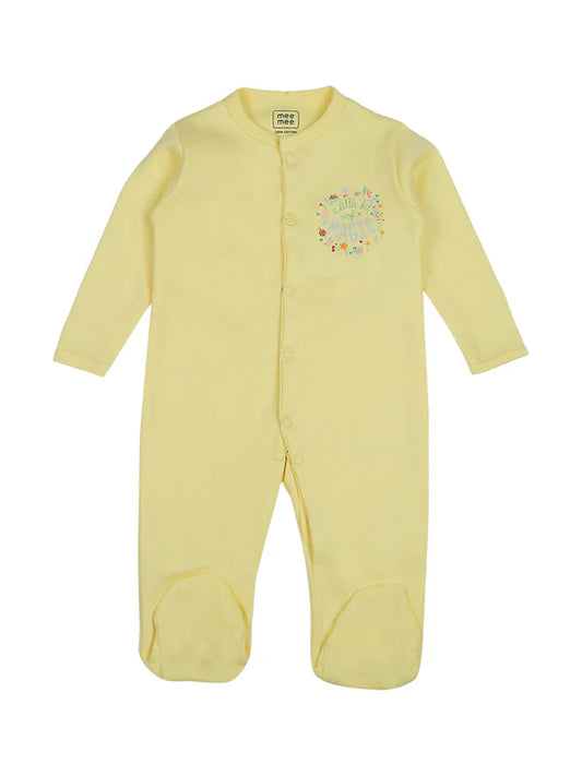 MeeMee Infant Boys Pack Of 2 Printed Cotton Rompers