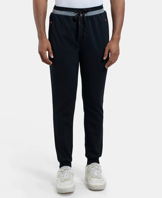 #AM05 Super Combed Cotton Rich Pique Slim Fit Jogger with Zipper Pockets