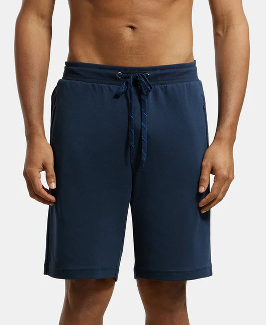#AM14 Super Combed Cotton Rich Straight Fit Shorts with Zipper Pockets