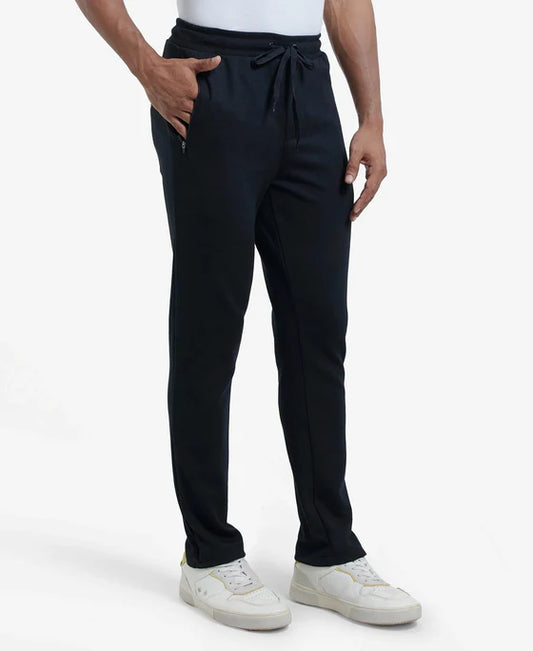 #AM44 Super Combed Cotton Rich Pique Slim Fit Trackpant with Side Zipper Pockets