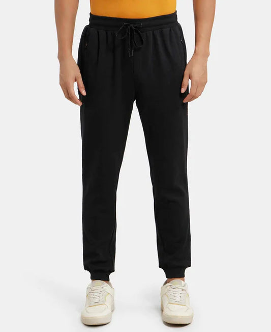 #AM71 Super Combed Cotton Rich Slim Fit Jogger with Zipper Pockets
