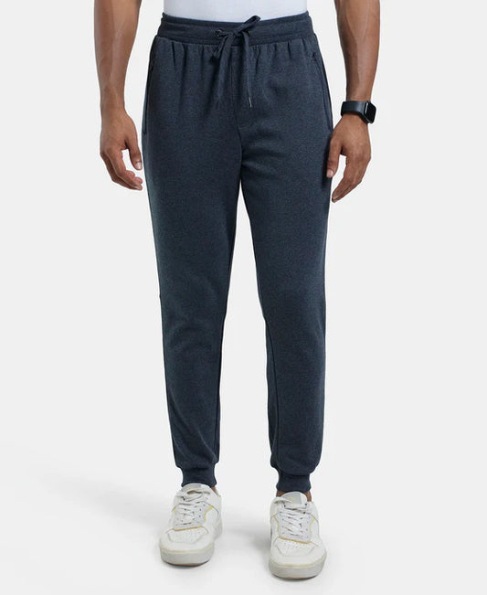 #AM71 Super Combed Cotton Rich Slim Fit Jogger with Zipper Pockets