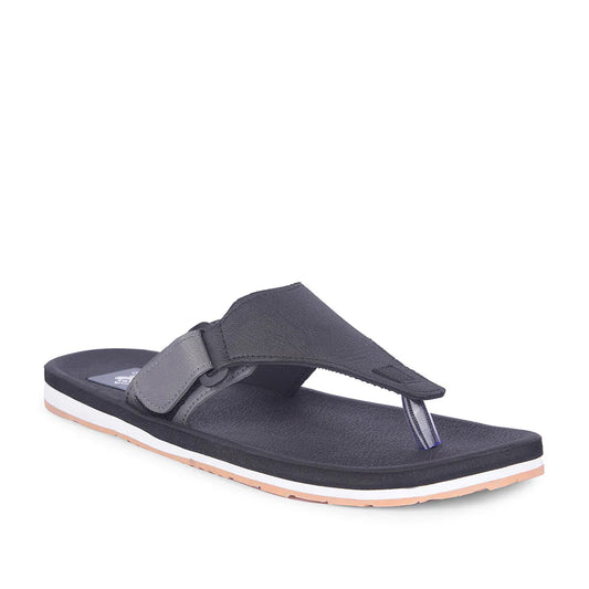 A-HA Casual Black Flip Flop For Men ANCO-01 By Liberty
