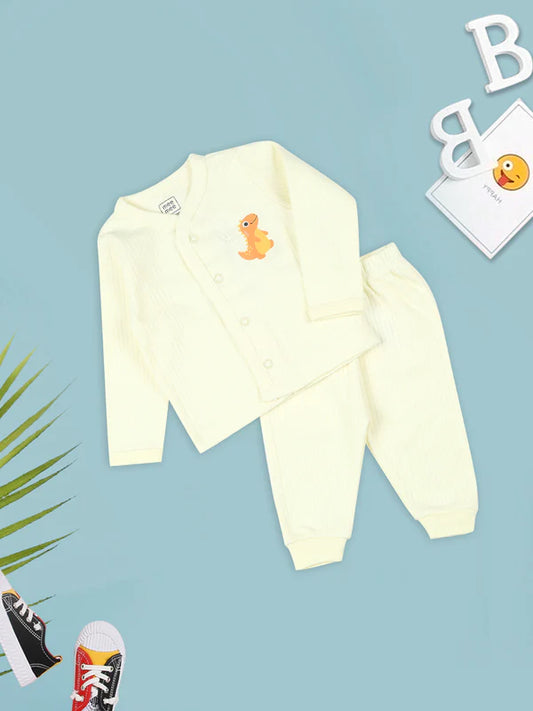 Fleece Material, Stylish V-Neck and Full Sleeves, Softness With Mild Laundry Detergent, Multicolour Printed Set