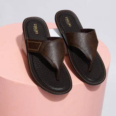 Coolers Casual Brown, Black Slippers For Men AVN-15 By Liberty
