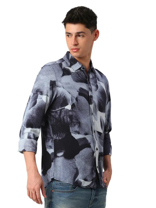 Being Human Clothing Men Slim Fit Shirts #BHMLS24018