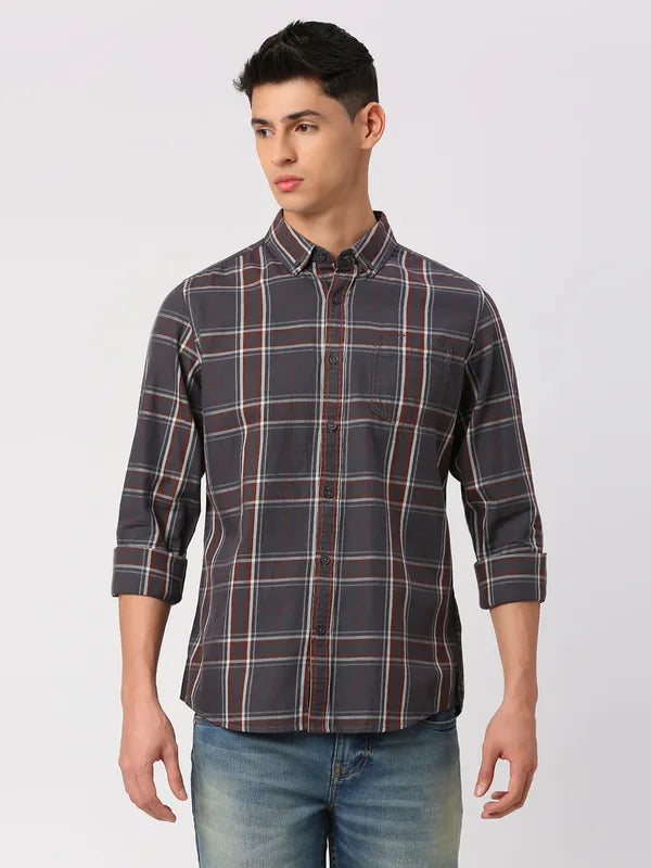 Being Human Clothing Men Slim Fit Shirts #BHMLS24120