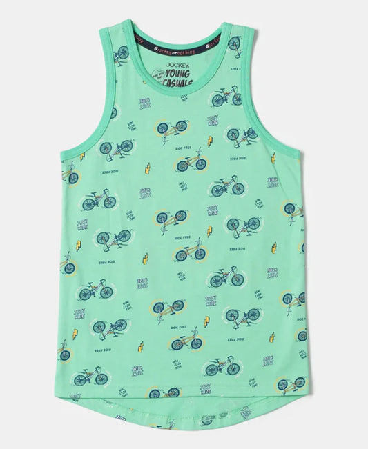 #CB01  Boy's Super Combed Cotton Printed Tank Top