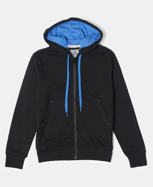 #CB07 Boy's Super Combed Cotton French Terry Graphic Printed Hoodie Jacket