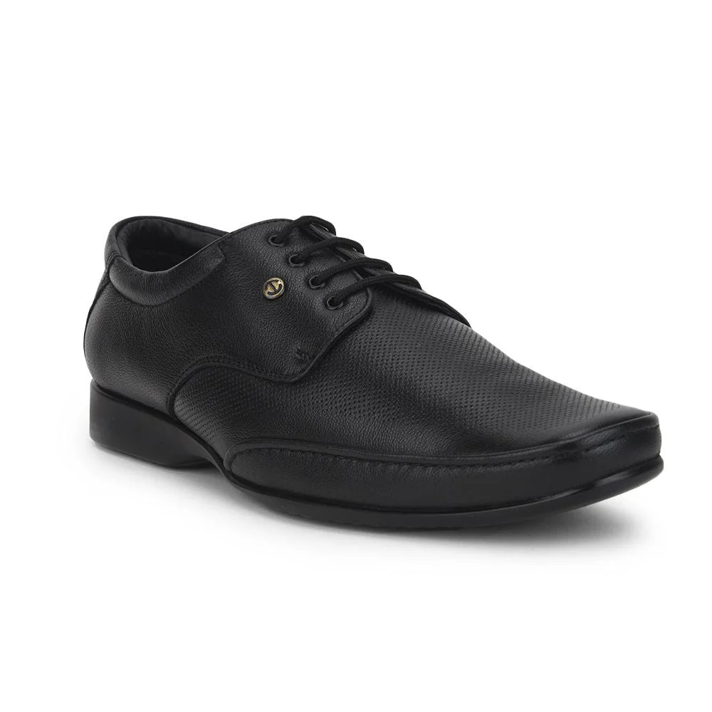 Healers Formal Lacing Shoes For Men (Black) FL-510N By Liberty
