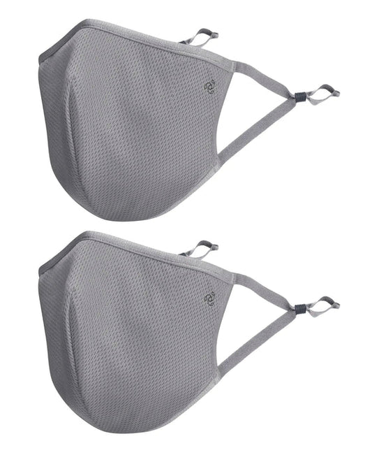 #FM 02 Unisex Polyester Mesh and Super Combed Cotton Woven Face Mask with Adjustable Nose-clip and Soft Elastic Ear Loops