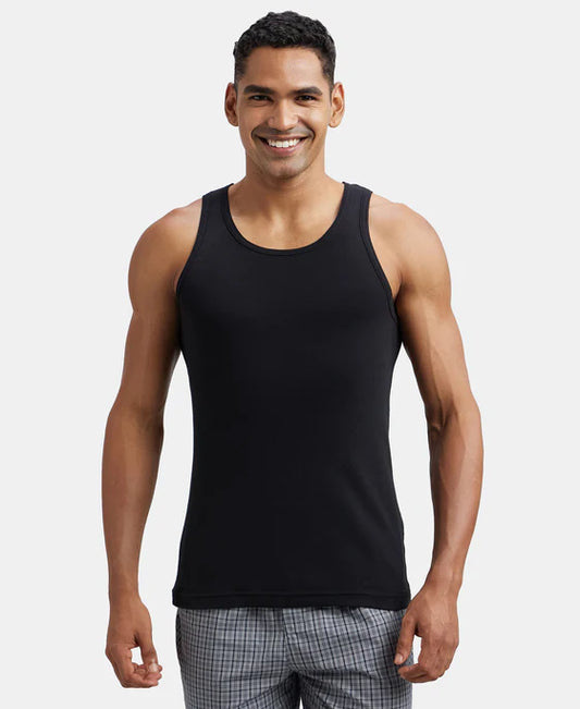 #fp04 Super Combed Cotton Rib Round Neck Sleeveless Vest