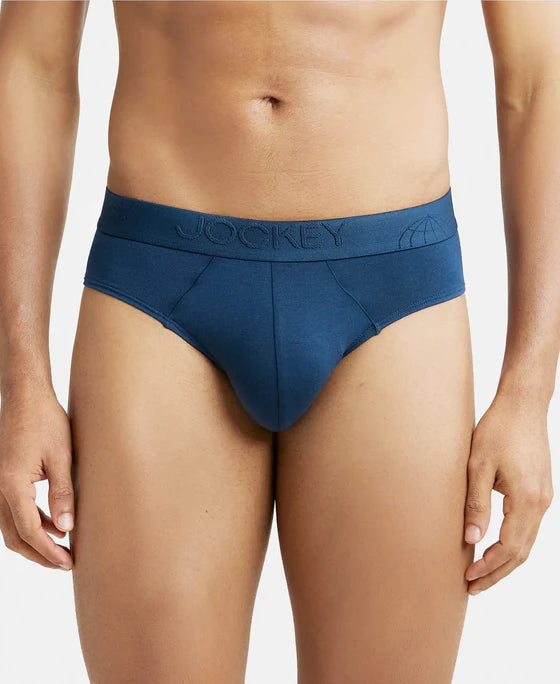 #IC24 Tencel Micro Modal Cotton Elastane Stretch Solid Brief with Natural StayFresh Properties