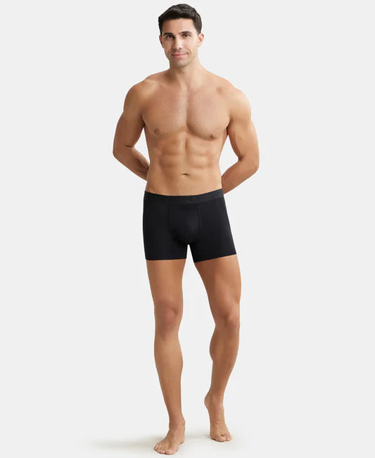 # IC52 Tencel Micro Modal Cotton Elastane Stretch Solid Boxer Brief with Internal Breathable Mesh