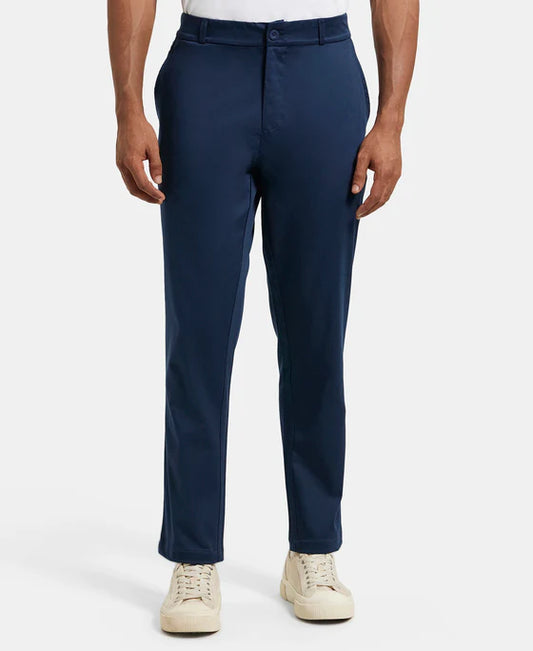 #IM26 Super Combed Cotton Rich Elastane Stretch Woven Fabric Slim Fit All Day Pants