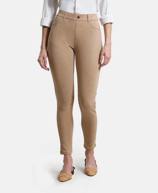 #IW16 Super Combed Cotton Rich Elastane Stretch Slim Fit Jeggings With Pockets