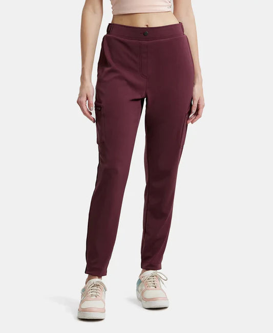 #IW26 Microfiber Fabric Regular Fit Solid Travel Pants