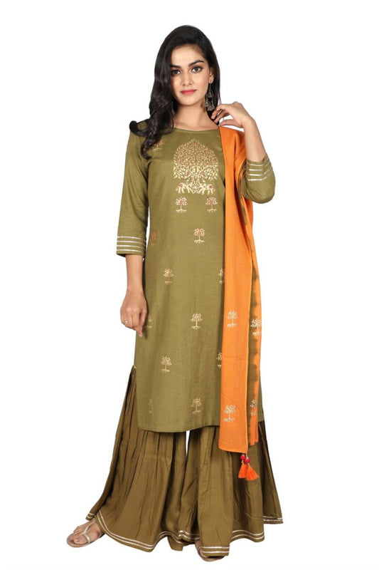 3 Pcs Kurta Set#KS15711