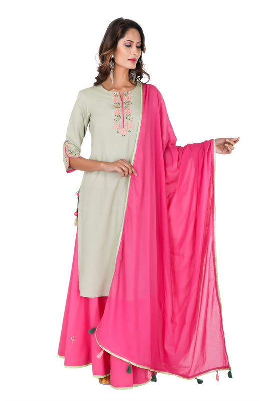 3 Pcs Kurta Set#KS15781