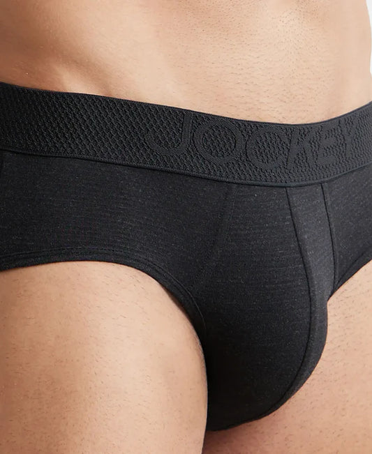 #LM05 Bamboo Cotton Elastane Stretch Breathable Mesh Brief with StayDry Treatment