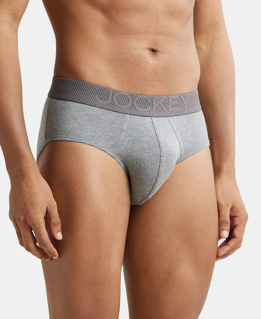 #LM05 Bamboo Cotton Elastane Stretch Breathable Mesh Brief with StayDry Treatment