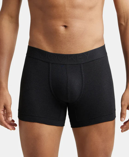 # LM06 Bamboo Cotton Elastane Stretch Breathable Mesh Trunk with StayDry Treatment