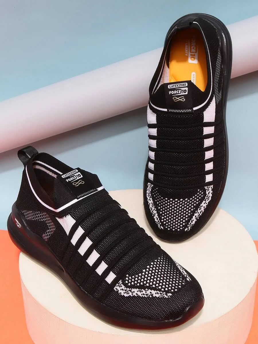 Force 10 Non Lacing Siip On Black MADRID-2 By Liberty