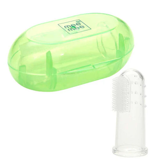 Unique Finger Brush for kids (Pack of 1,Manual Green)