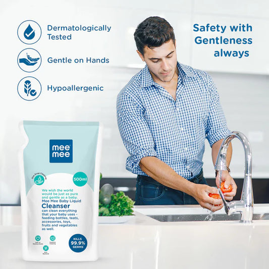 Mee Mee Anti Bacterial Baby Liquid Cleanser (500ml)
