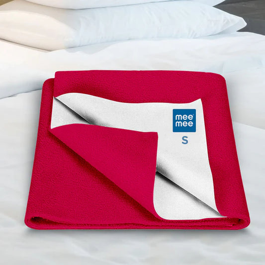Reusable Water Proof Cotton Bed Protector Sheet/Extra Absorbent Mat/Dry Sheets/Urine Sheet/Dry Mat Small Dark Pink SKU: 8907233502900 ₹179 Tax included.