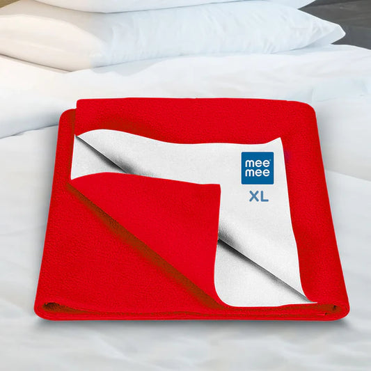 Red Breathable and Total Dry Sheet Protector Mat (XL)