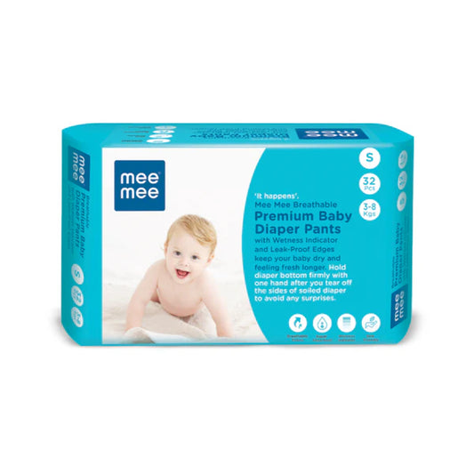 Breathable Premium Baby Diaper Pants (Small, 32 Pcs)