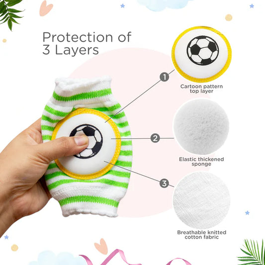 Mee Mee Soft Baby Knee Pads for Safety and Comfort During Crawling and Playtime