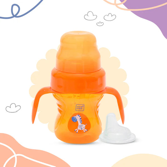 2-in-1 Spout & Straw Sipper Cup (Orange)-150 ml