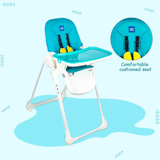 Ultra Sleek Baby High Chair with 7 Height Adjustment Levels(Green)