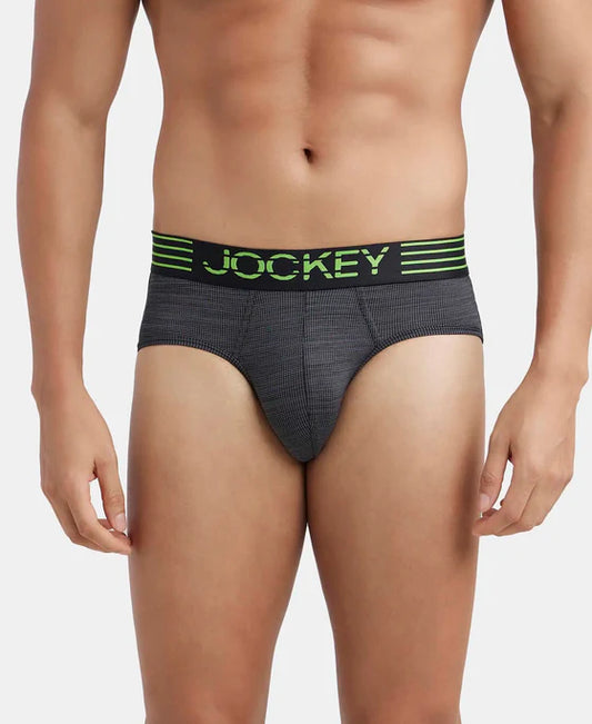 #MM04 Microfiber Mesh Elastane Stretch Performance Brief with StayDry Technology