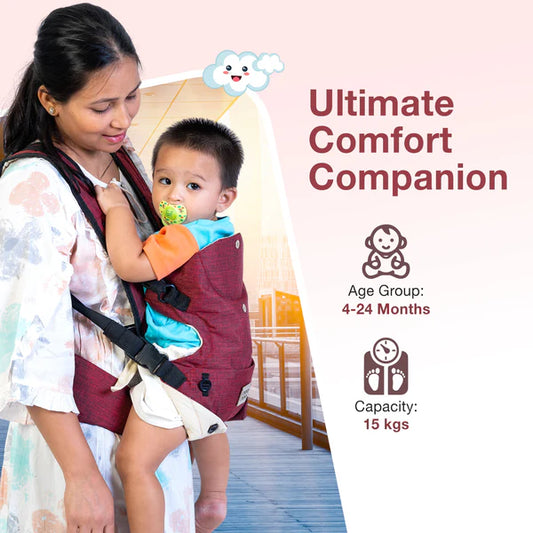 Mee Mee Baby Sling Carrier | Ergonomic Design | Padded Straps & Hip Seat | Adjustable Fit