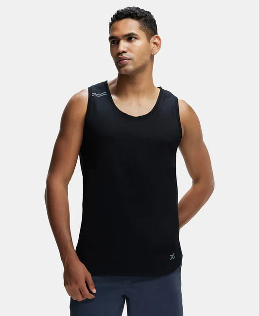 #MV06 Super Combed Cotton Blend Solid Performance Tank Top with Breathable Mesh