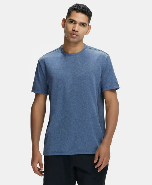 #MV35 Recycled Microfiber Elastane Stretch Half Sleeve Round Neck T-Shirt with Breathable Mesh