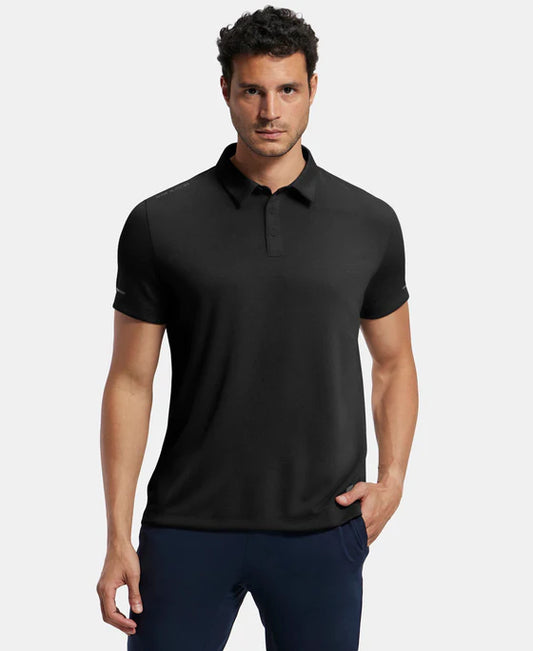 #MV41 Recycled Microfiber Elastane Stretch Half Sleeve Polo T-Shirt with Breathable Mesh