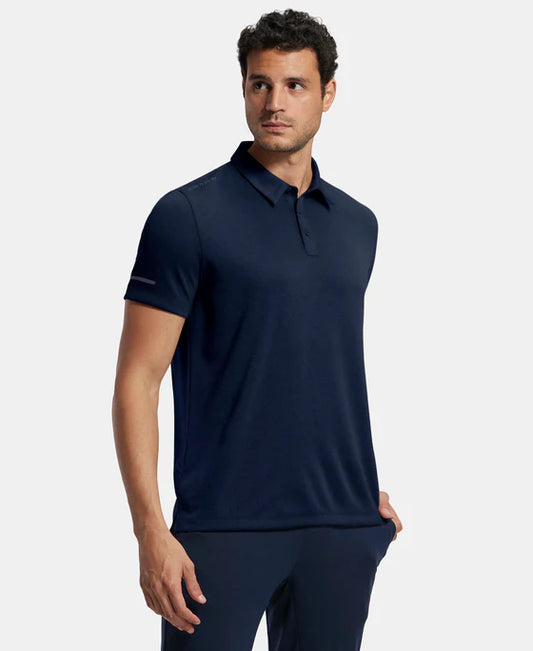 #MV41 Recycled Microfiber Elastane Stretch Half Sleeve Polo T-Shirt with Breathable Mesh