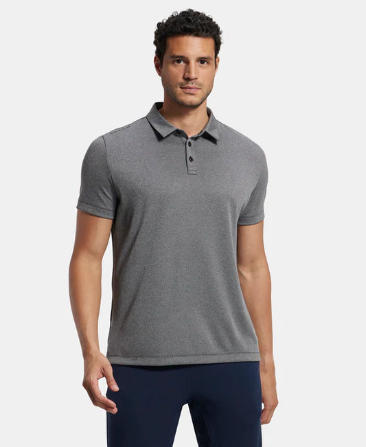 #MV42 Recycled Microfiber Elastane Stretch Half Sleeve Polo T-Shirt with Breathable Mesh