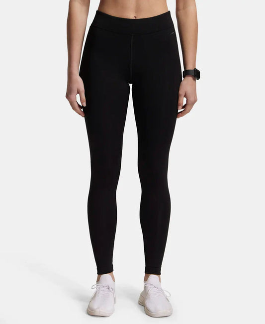 #MW20Microfiber Elastane Stretch Performance Leggings with Elasticated Waistband