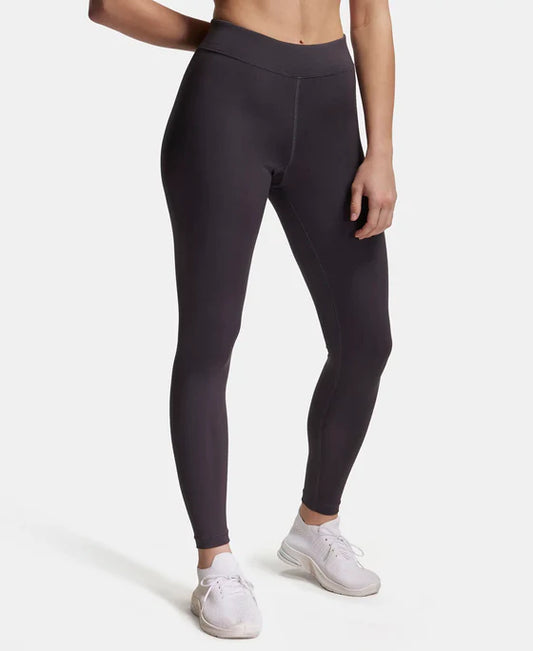 #MW20Microfiber Elastane Stretch Performance Leggings with Elasticated Waistband