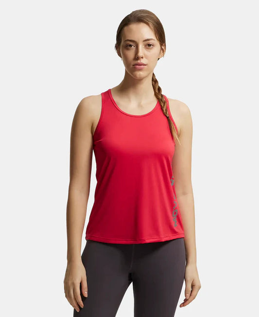 #MW33 Microfiber Fabric Graphic Printed Tank Top With Breathable Mesh